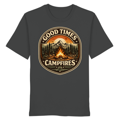 Clever Outdoor Good Times Campfires - Organic Shirt
