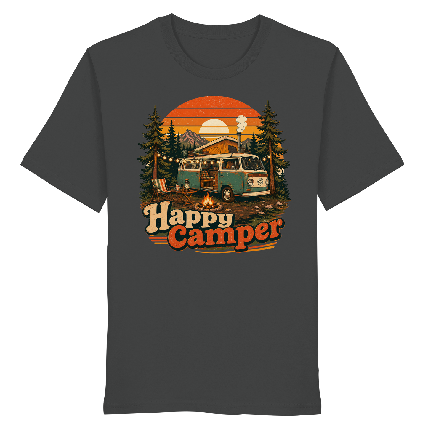 Clever Outdoor Happy Camper - Organic Shirt