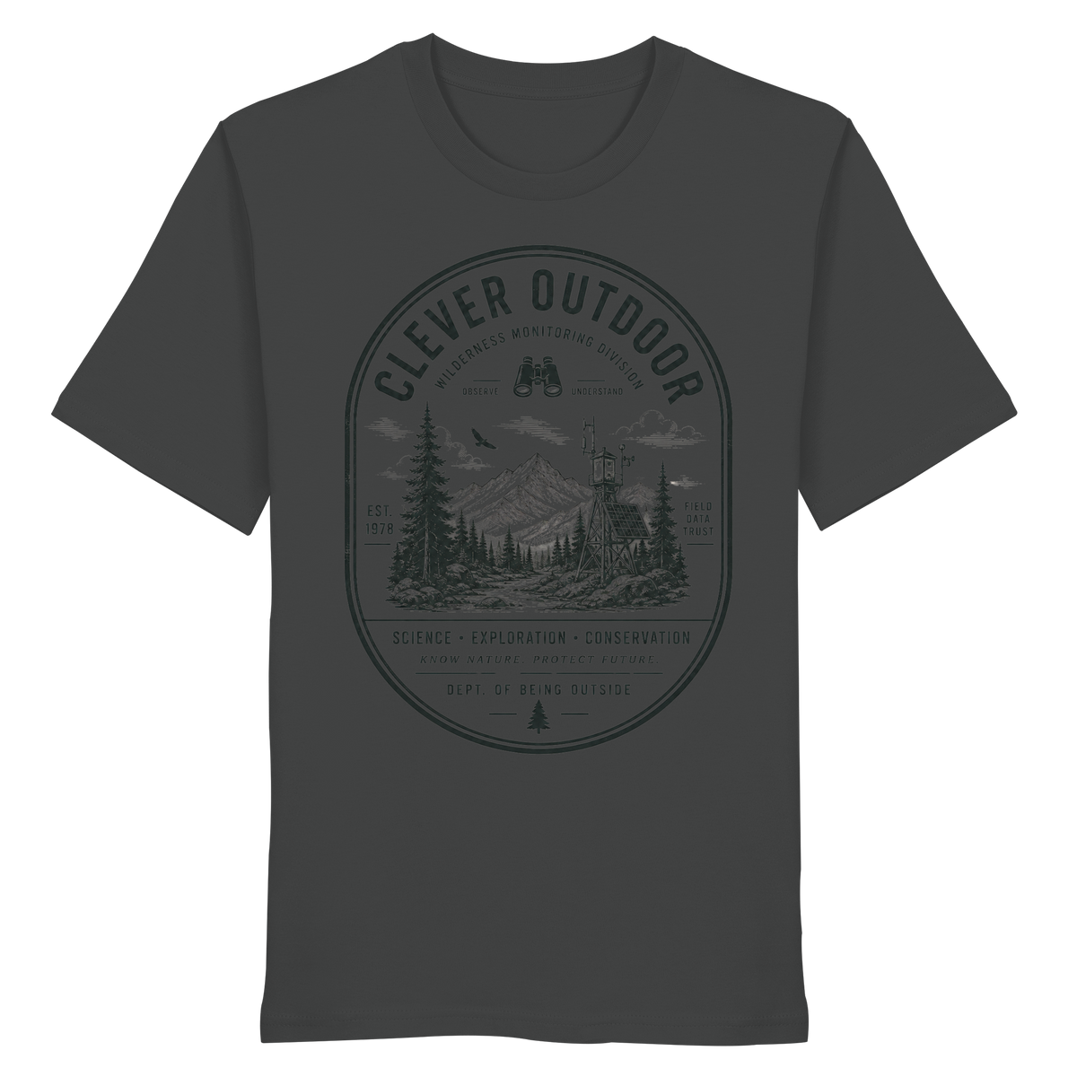 Clever Outdoor Monitoring Division - Organic Shirt - clever-outdoor.de