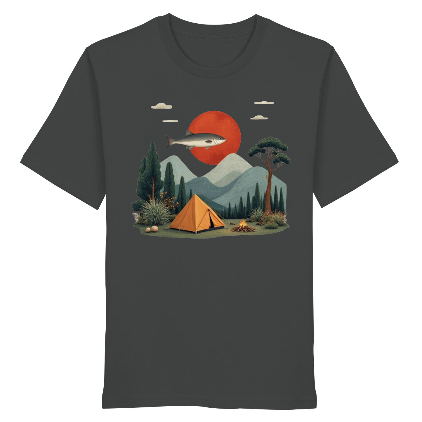 Clever Outdoor Red Sun Fish - Organic Shirt