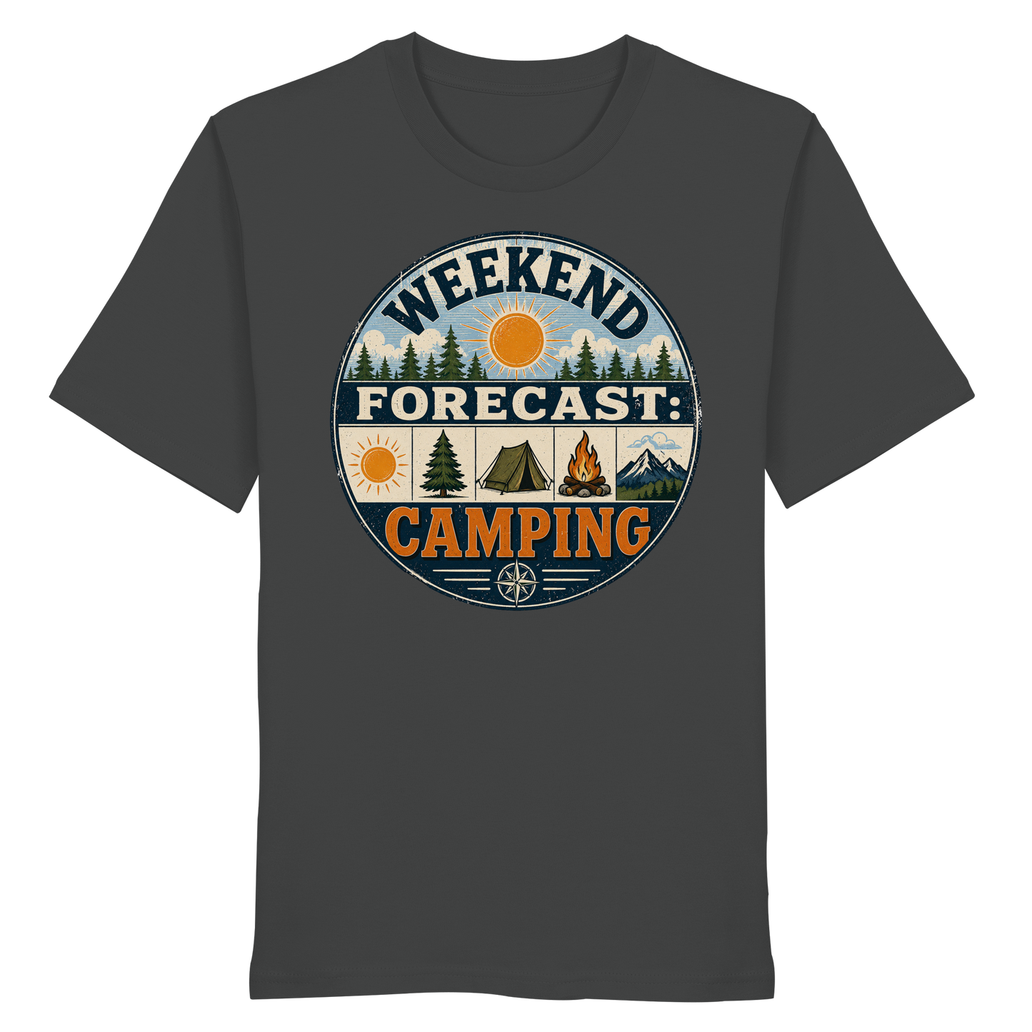 Clever Outdoor Weekend Forecast Camping - Organic Shirt
