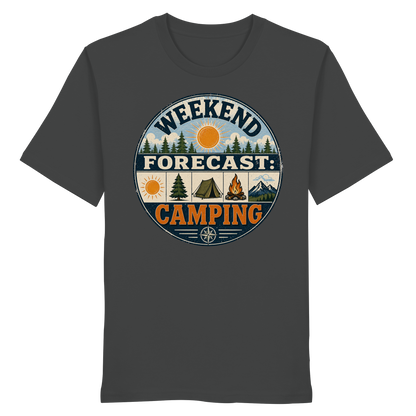 Clever Outdoor Weekend Forecast Camping - Organic Shirt