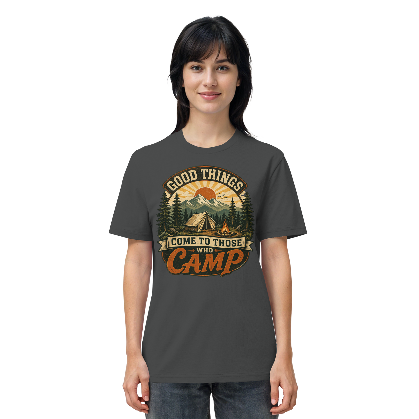 Clever Outdoor Good Things Come To Those Who Camp - Organic Shirt