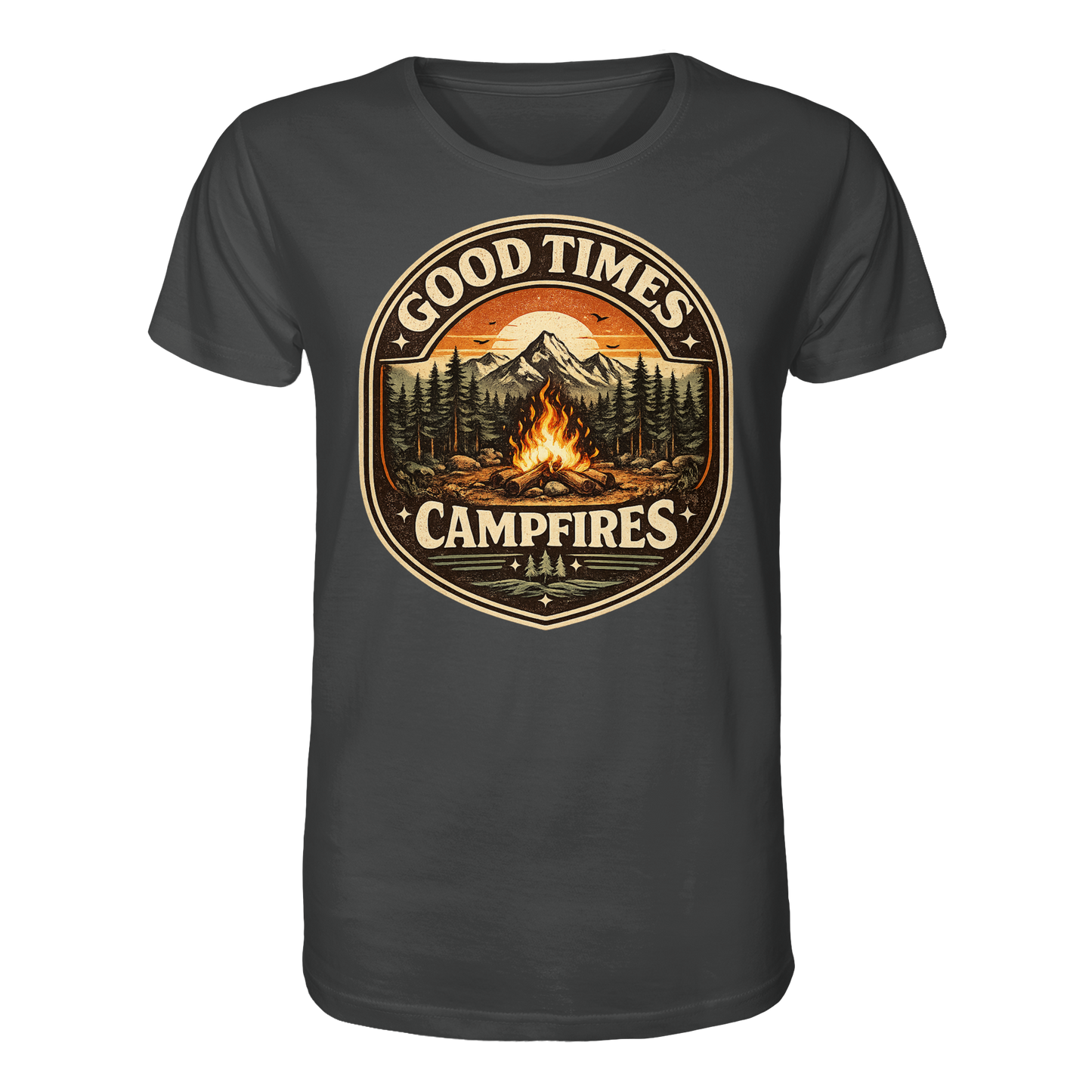 Clever Outdoor Good Times Campfires - Organic Shirt