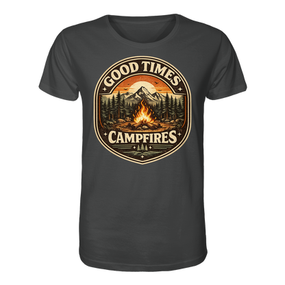 Clever Outdoor Good Times Campfires - Organic Shirt