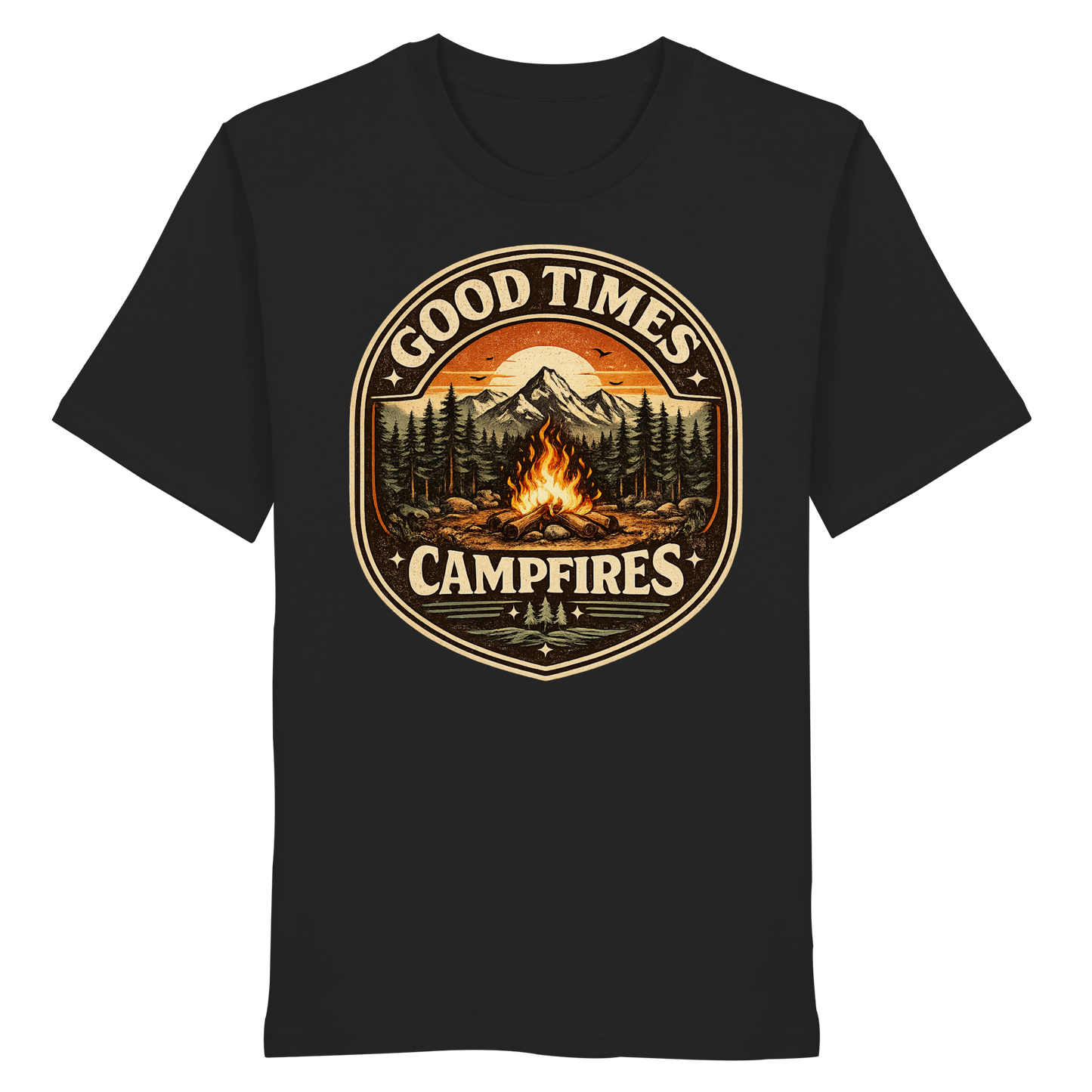 Clever Outdoor Good Times Campfires - Organic Shirt