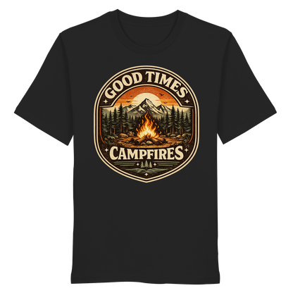 Clever Outdoor Good Times Campfires - Organic Shirt