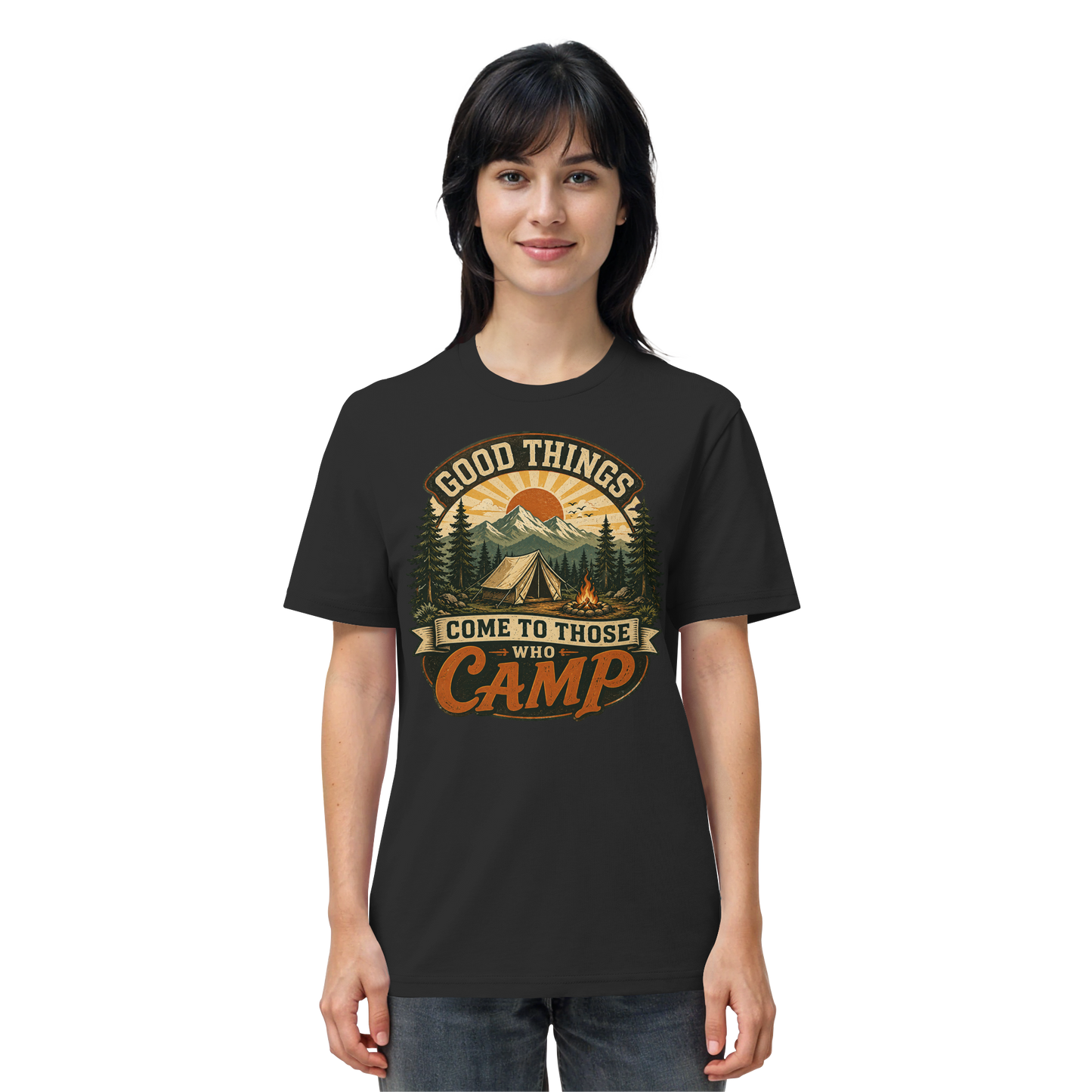 Clever Outdoor Good Things Come To Those Who Camp - Organic Shirt