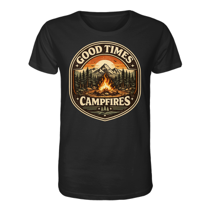 Clever Outdoor Good Times Campfires - Organic Shirt