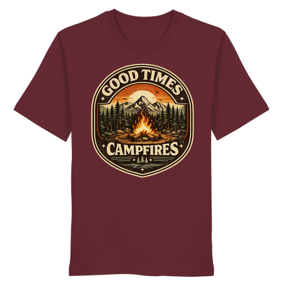 Clever Outdoor Good Times Campfires - Organic Shirt