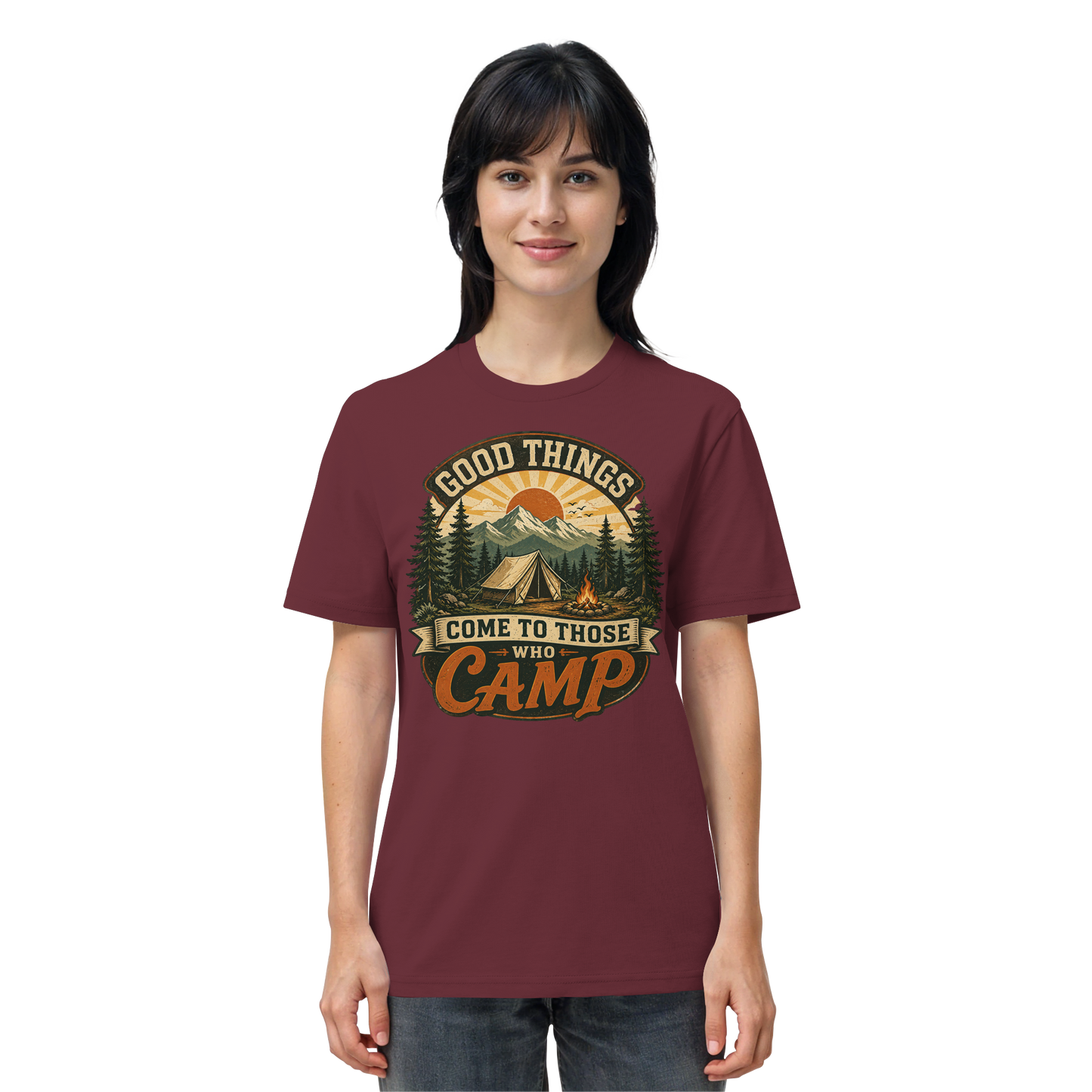 Clever Outdoor Good Things Come To Those Who Camp - Organic Shirt