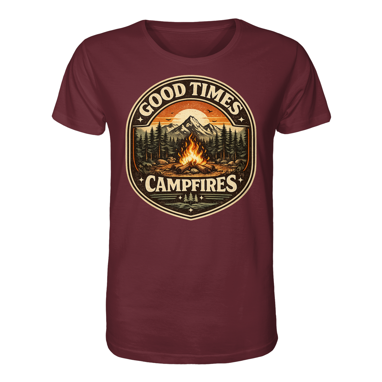 Clever Outdoor Good Times Campfires - Organic Shirt