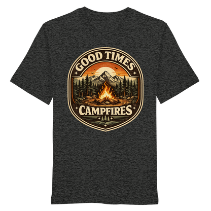 Clever Outdoor Good Times Campfires - Organic Shirt