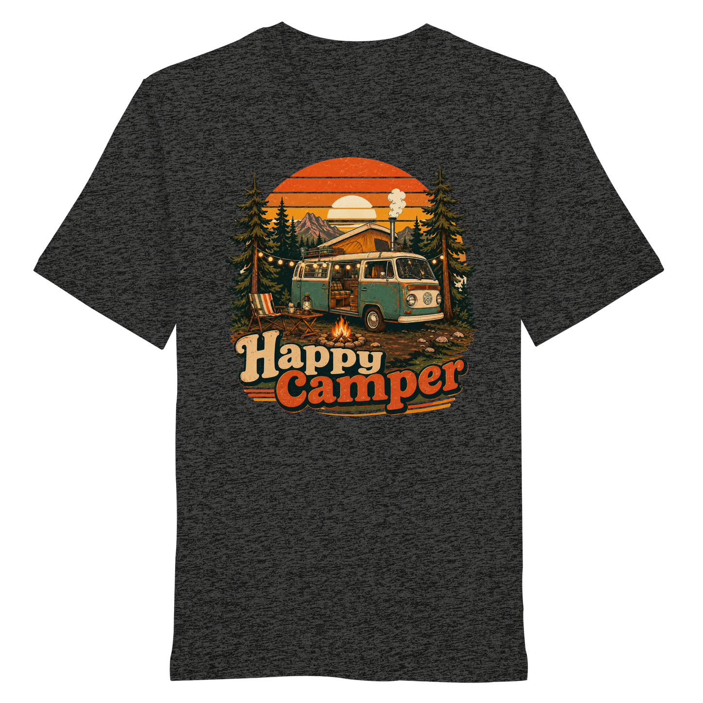 Clever Outdoor Happy Camper - Organic Shirt