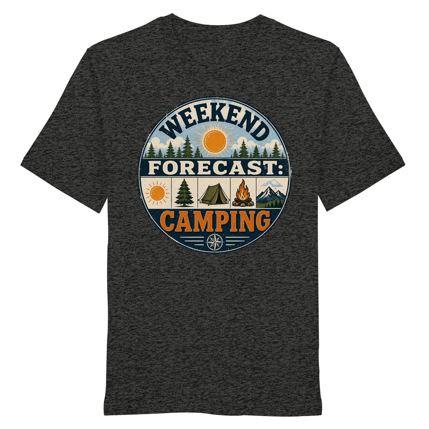Clever Outdoor Weekend Forecast Camping - Organic Shirt