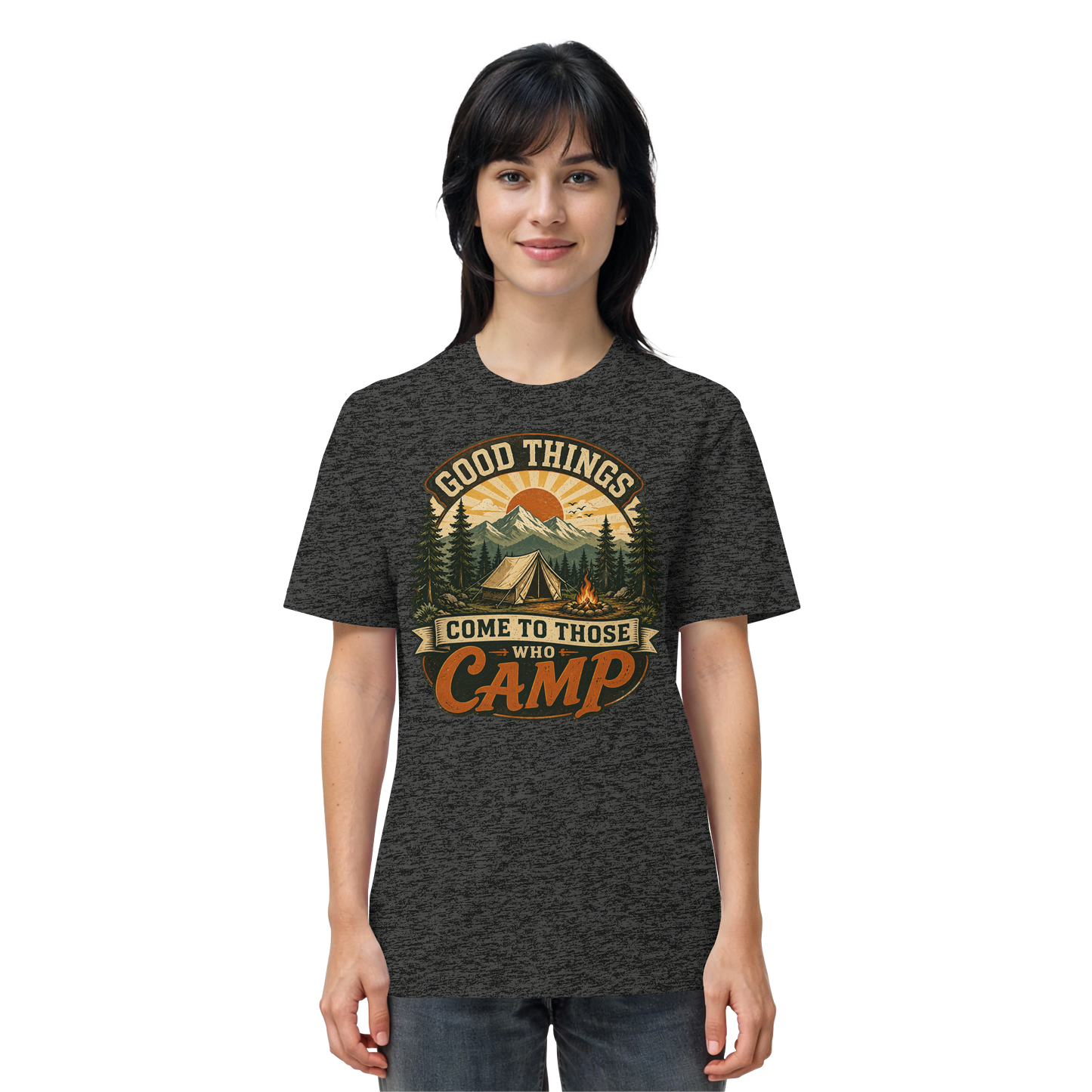 Clever Outdoor Good Things Come To Those Who Camp - Organic Shirt