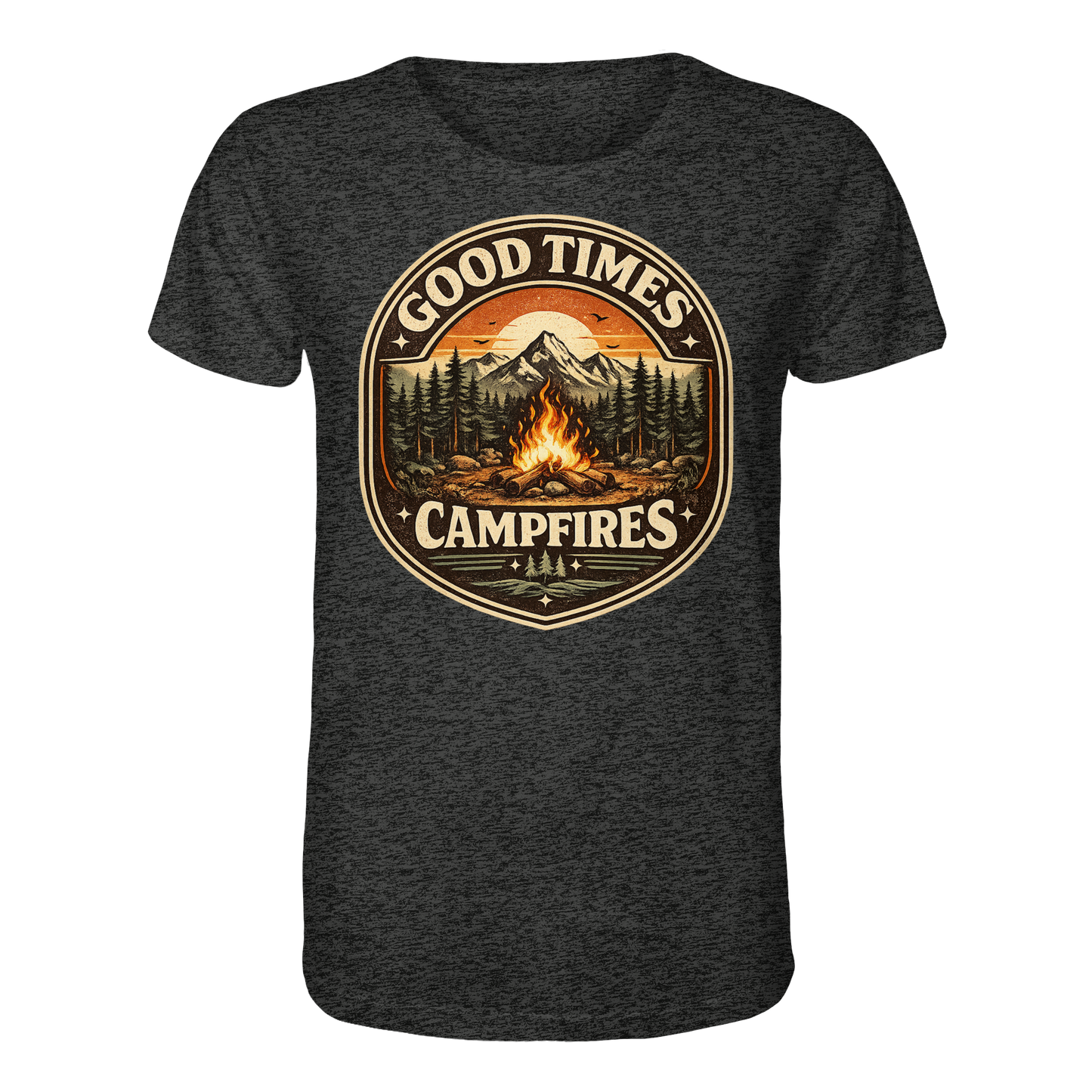 Clever Outdoor Good Times Campfires - Organic Shirt