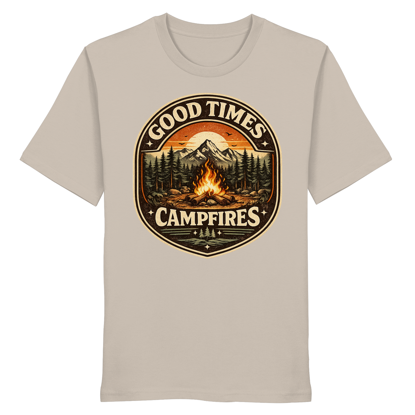 Clever Outdoor Good Times Campfires - Organic Shirt