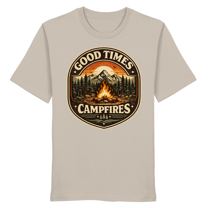 Clever Outdoor Good Times Campfires - Organic Shirt