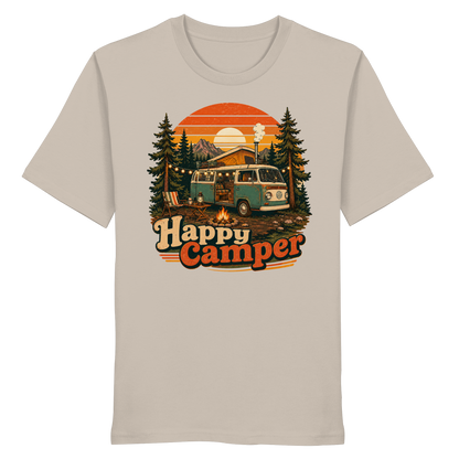 Clever Outdoor Happy Camper - Organic Shirt