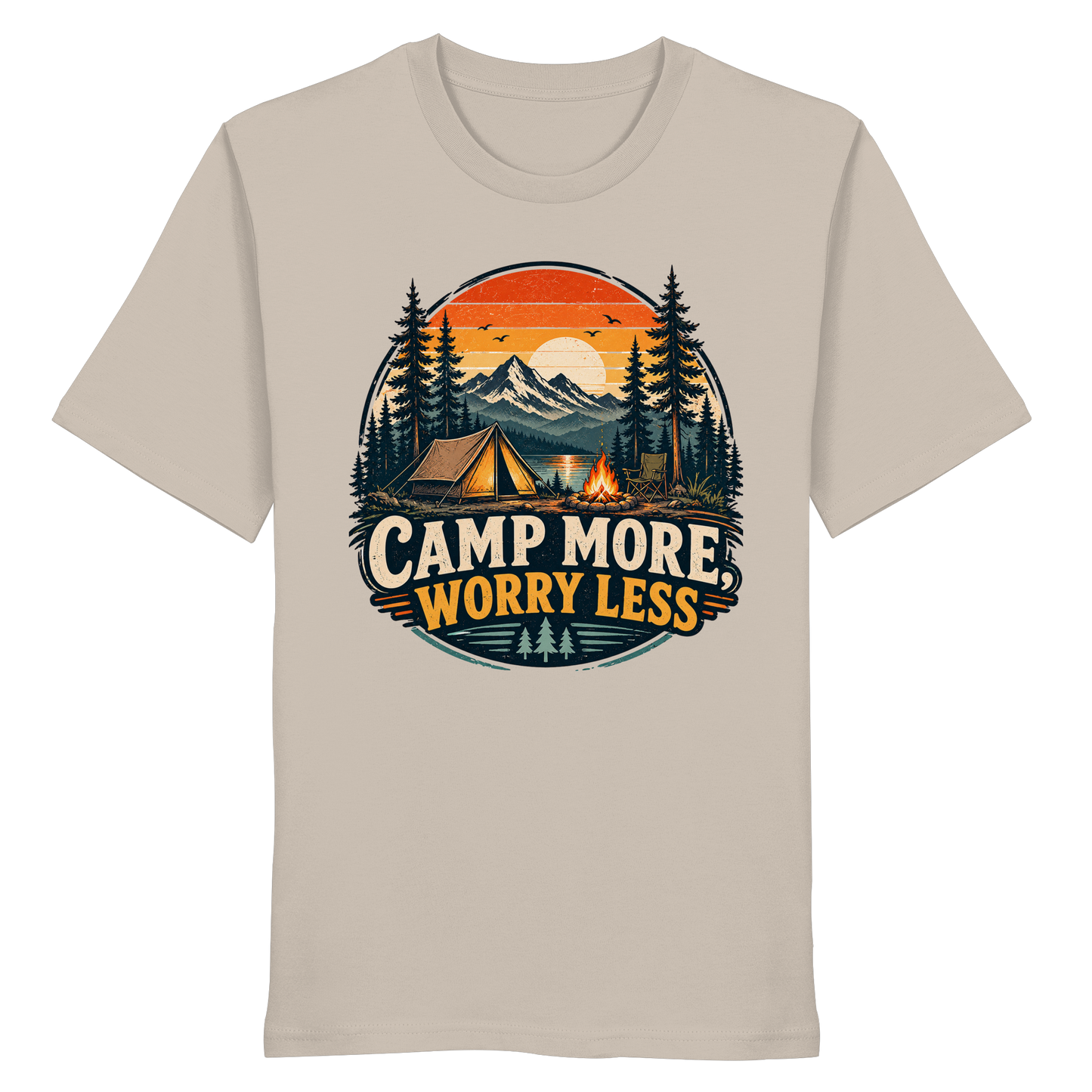 Clever Outdoor Camp More Worry Less - Organic Shirt
