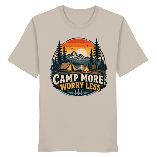 Clever Outdoor Camp More Worry Less - Organic Shirt - clever-outdoor.de