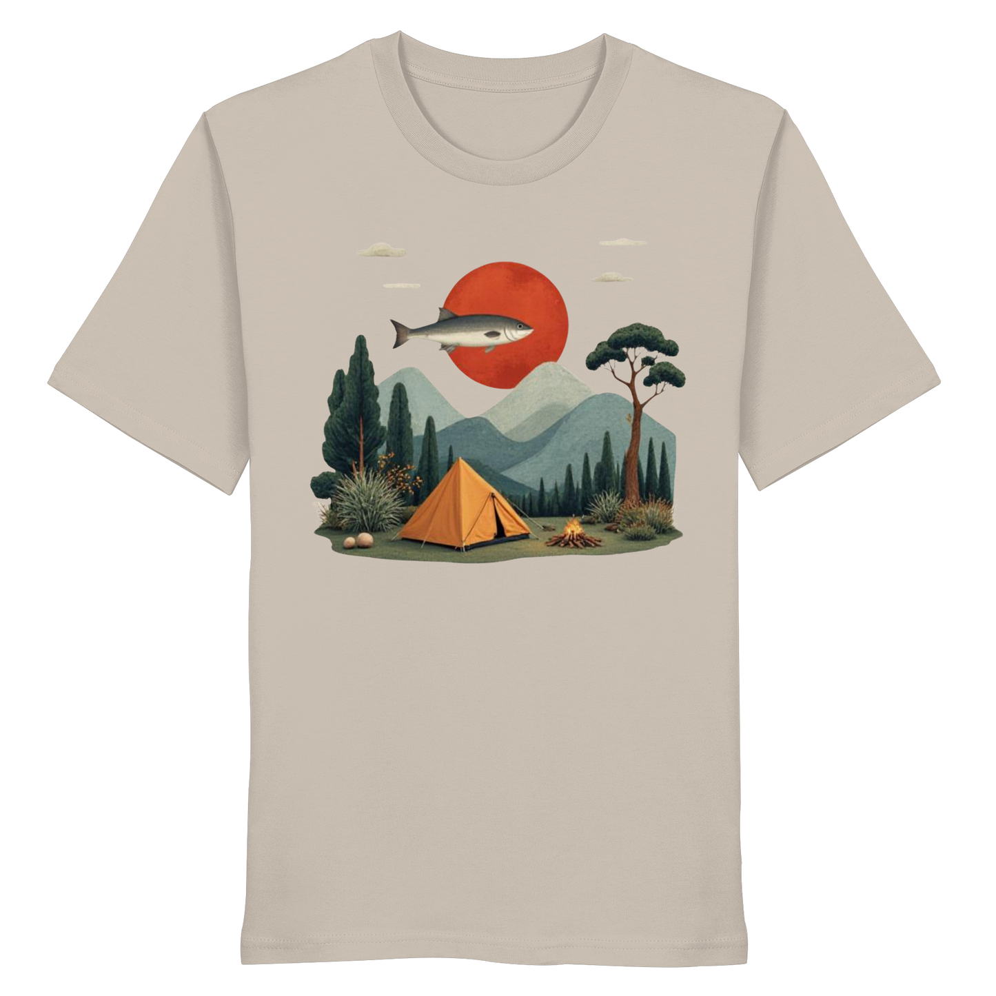 Clever Outdoor Red Sun Fish - Organic Shirt