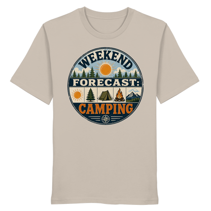 Clever Outdoor Weekend Forecast Camping - Organic Shirt