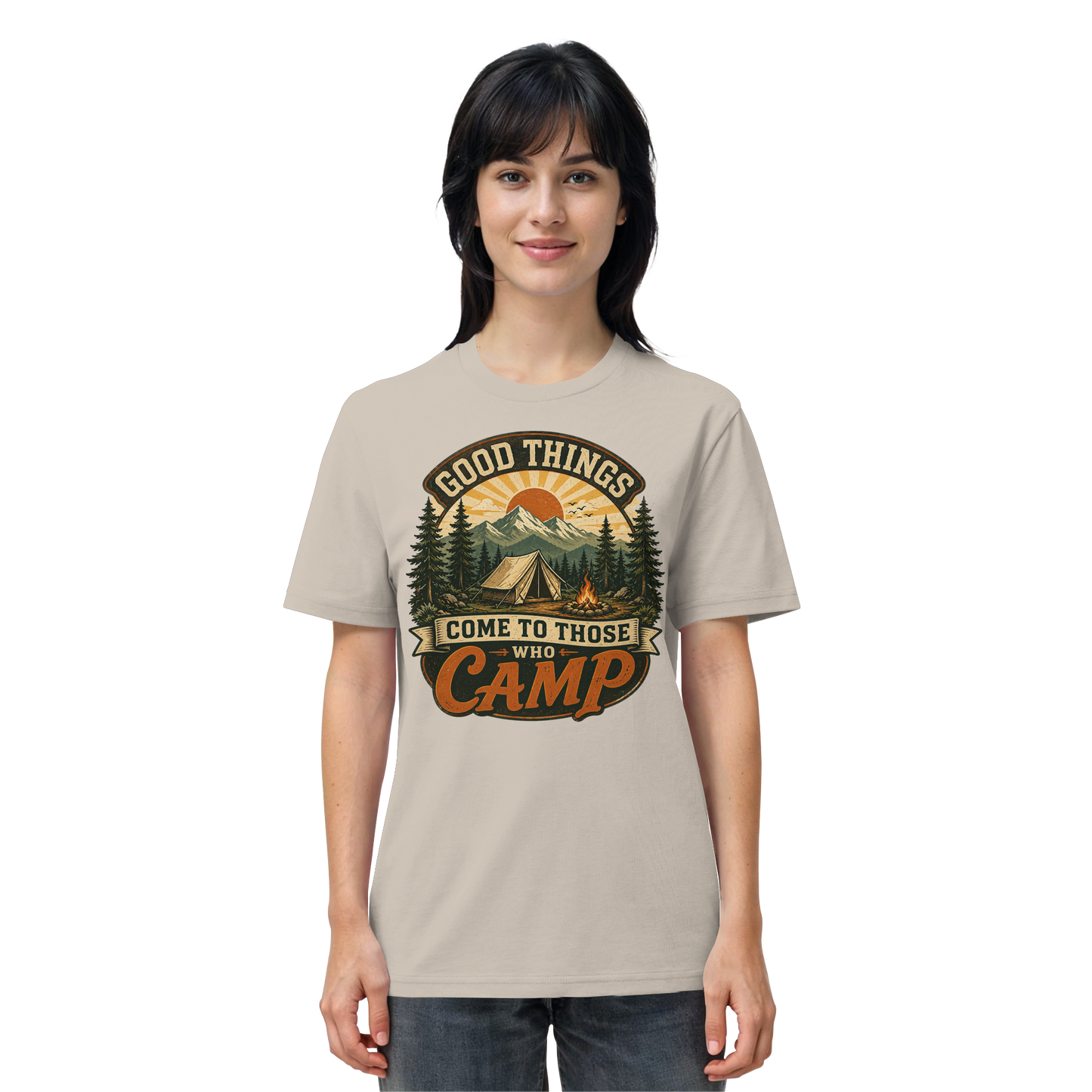 Clever Outdoor Good Things Come To Those Who Camp - Organic Shirt