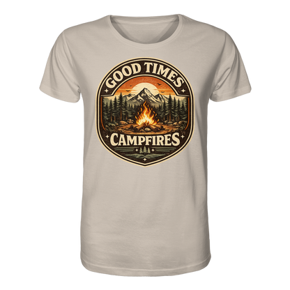 Clever Outdoor Good Times Campfires - Organic Shirt