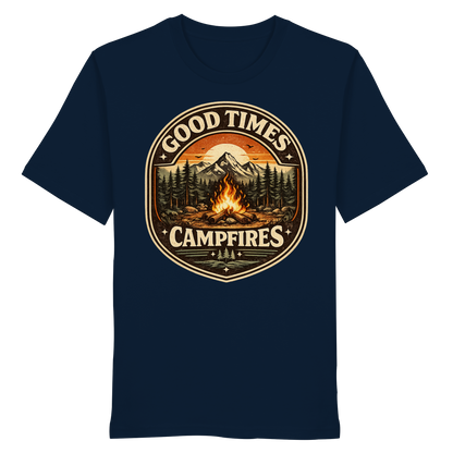Clever Outdoor Good Times Campfires - Organic Shirt