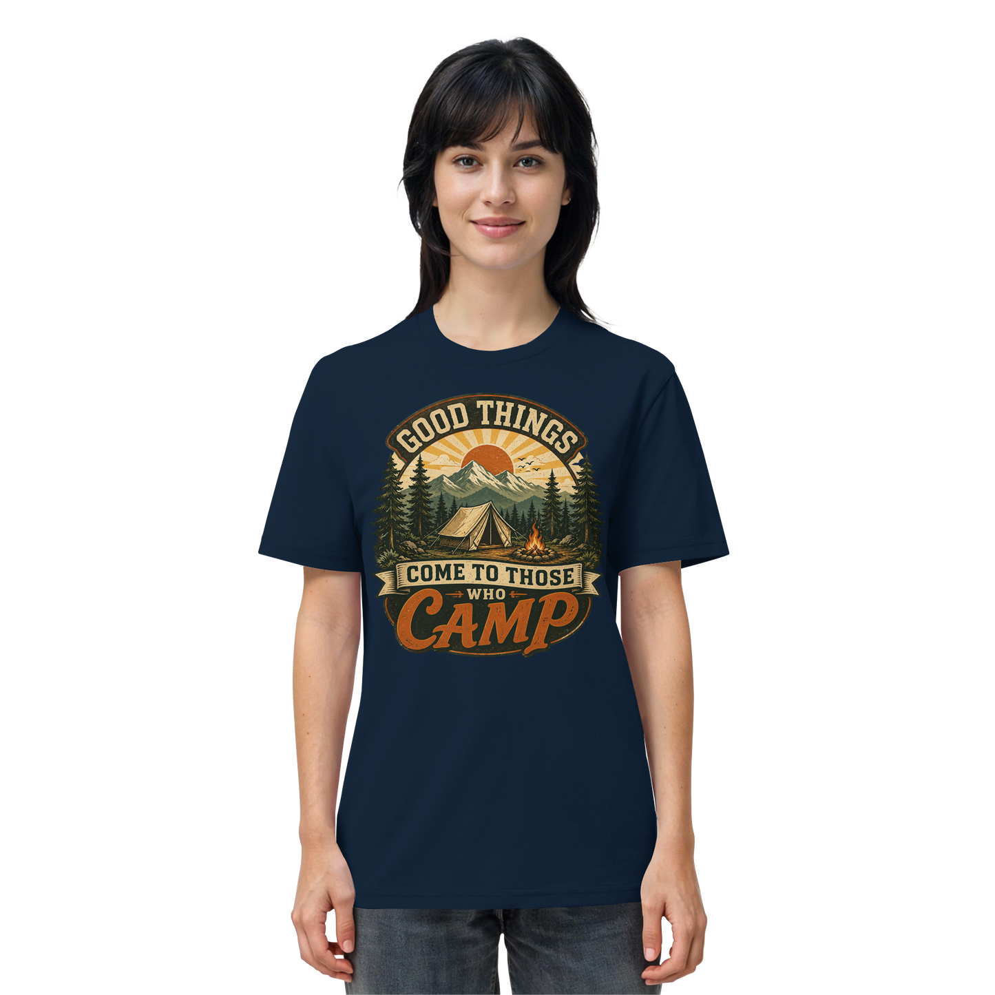 Clever Outdoor Good Things Come To Those Who Camp - Organic Shirt