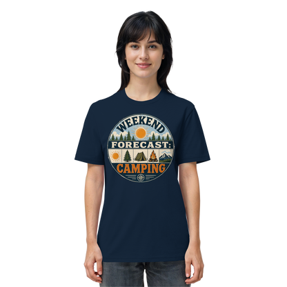 Clever Outdoor Weekend Forecast Camping - Organic Shirt