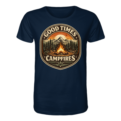 Clever Outdoor Good Times Campfires - Organic Shirt
