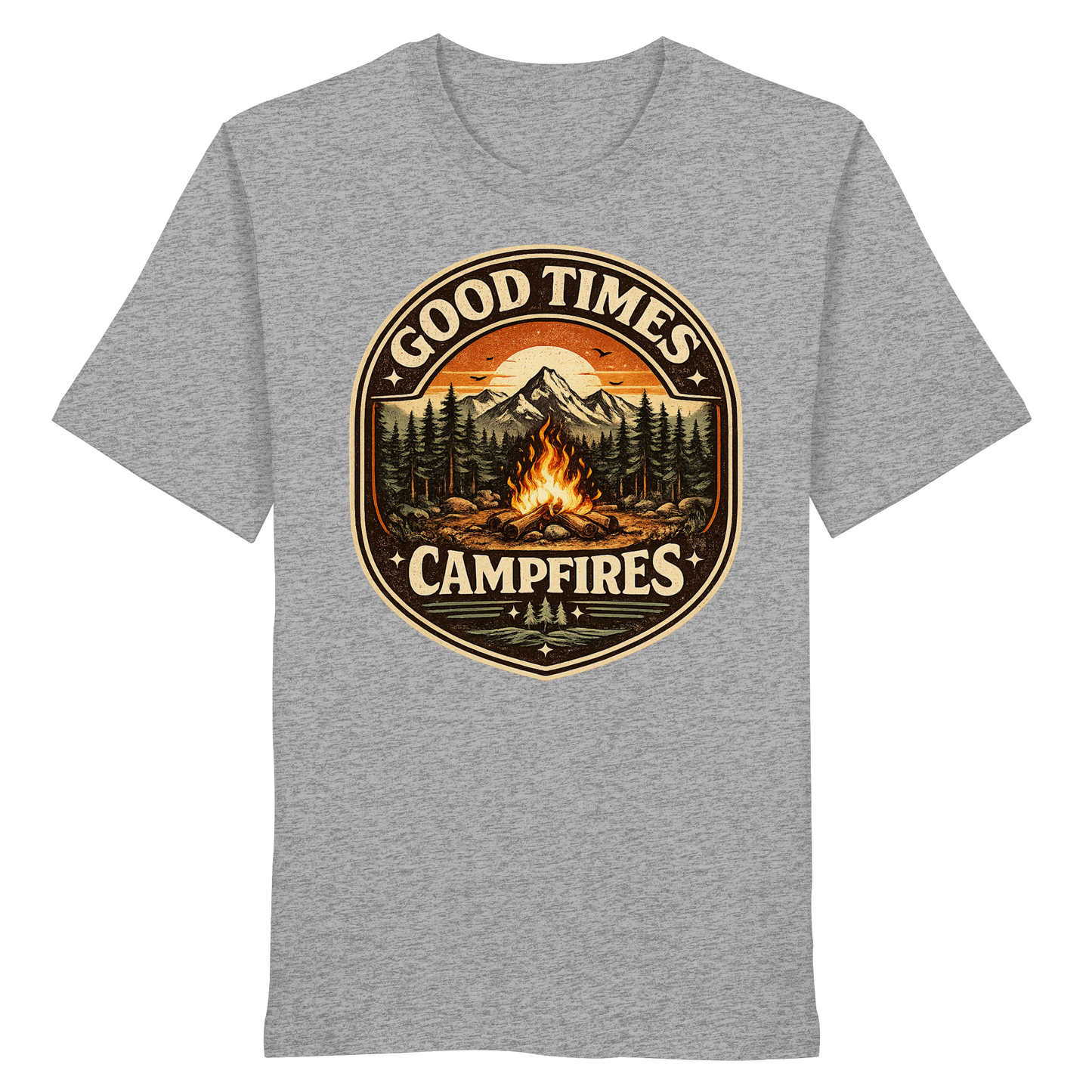 Clever Outdoor Good Times Campfires - Organic Shirt