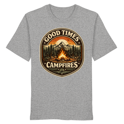 Clever Outdoor Good Times Campfires - Organic Shirt