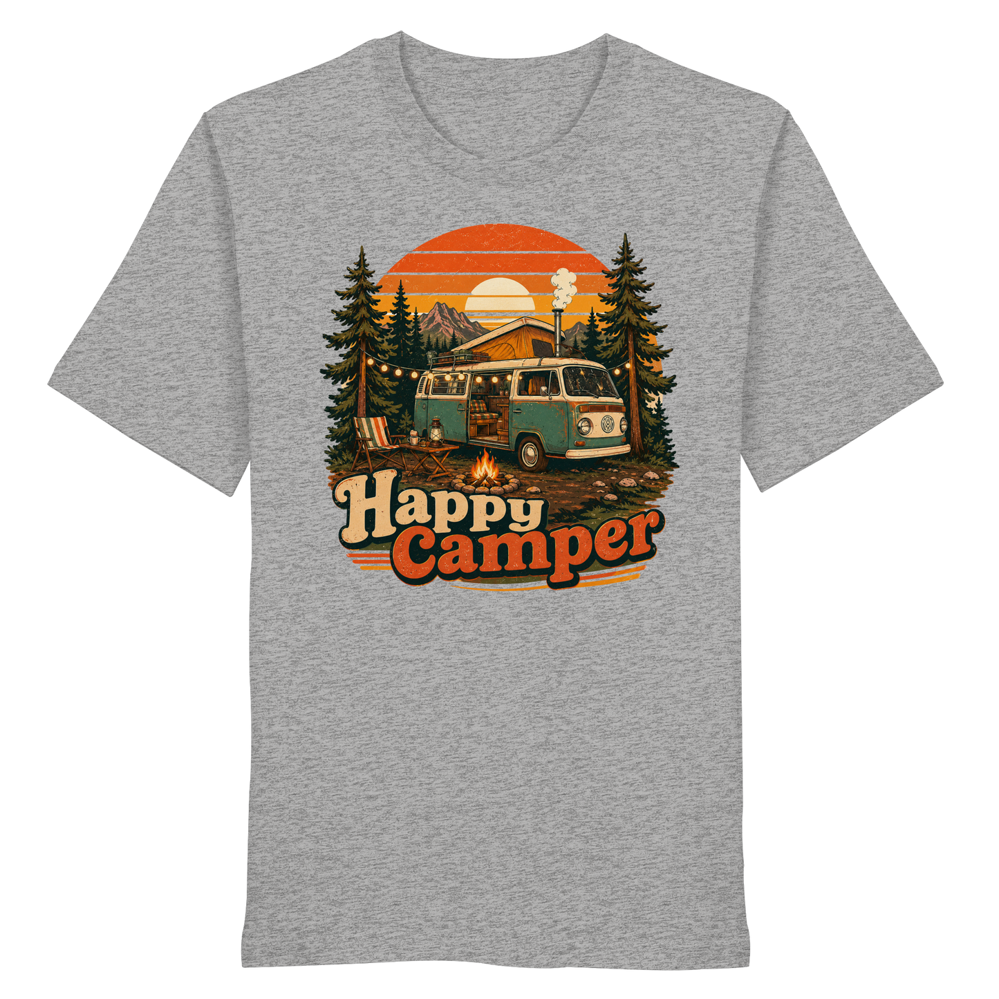 Clever Outdoor Happy Camper - Organic Shirt