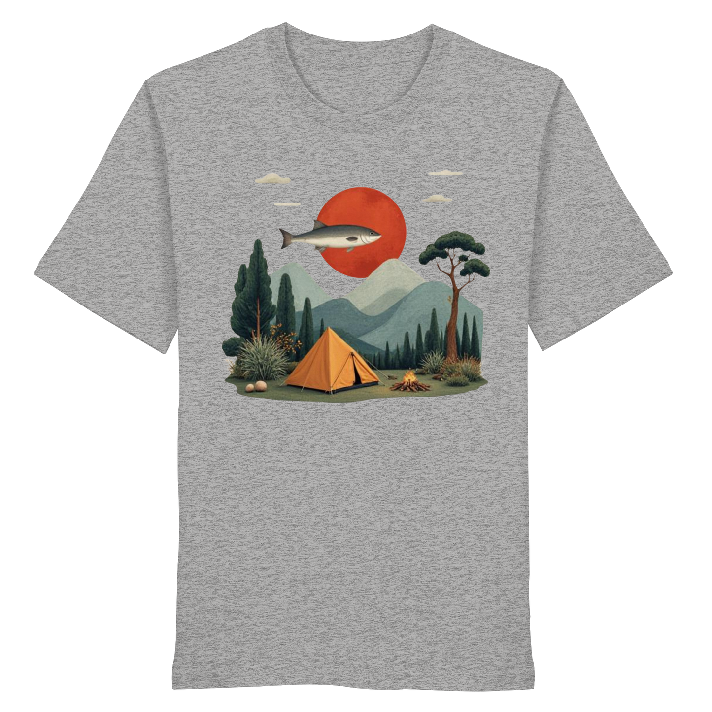 Clever Outdoor Red Sun Fish - Organic Shirt