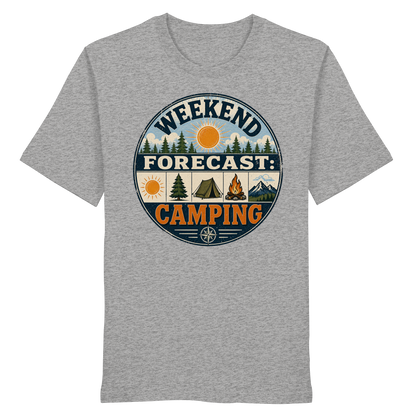 Clever Outdoor Weekend Forecast Camping - Organic Shirt