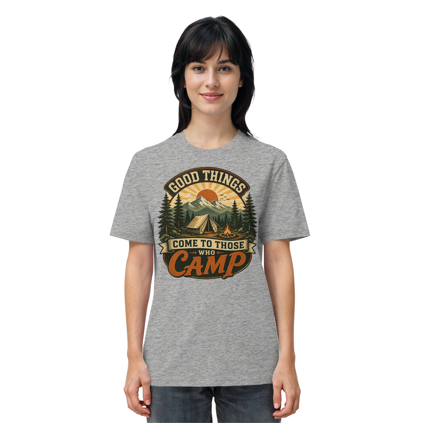 Clever Outdoor Good Things Come To Those Who Camp - Organic Shirt