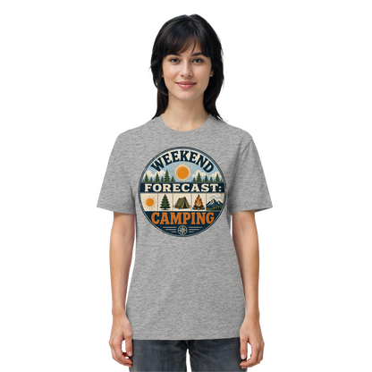 Clever Outdoor Weekend Forecast Camping - Organic Shirt