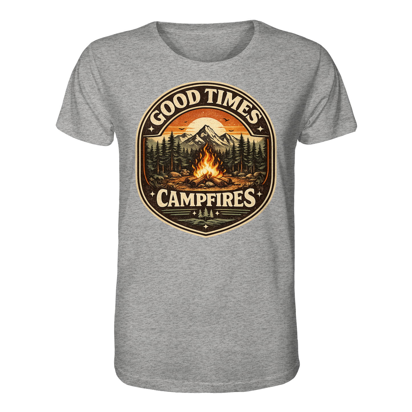 Clever Outdoor Good Times Campfires - Organic Shirt