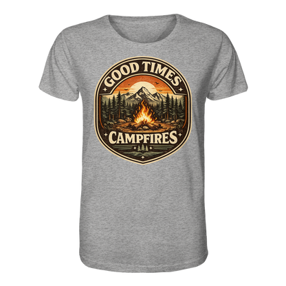 Clever Outdoor Good Times Campfires - Organic Shirt