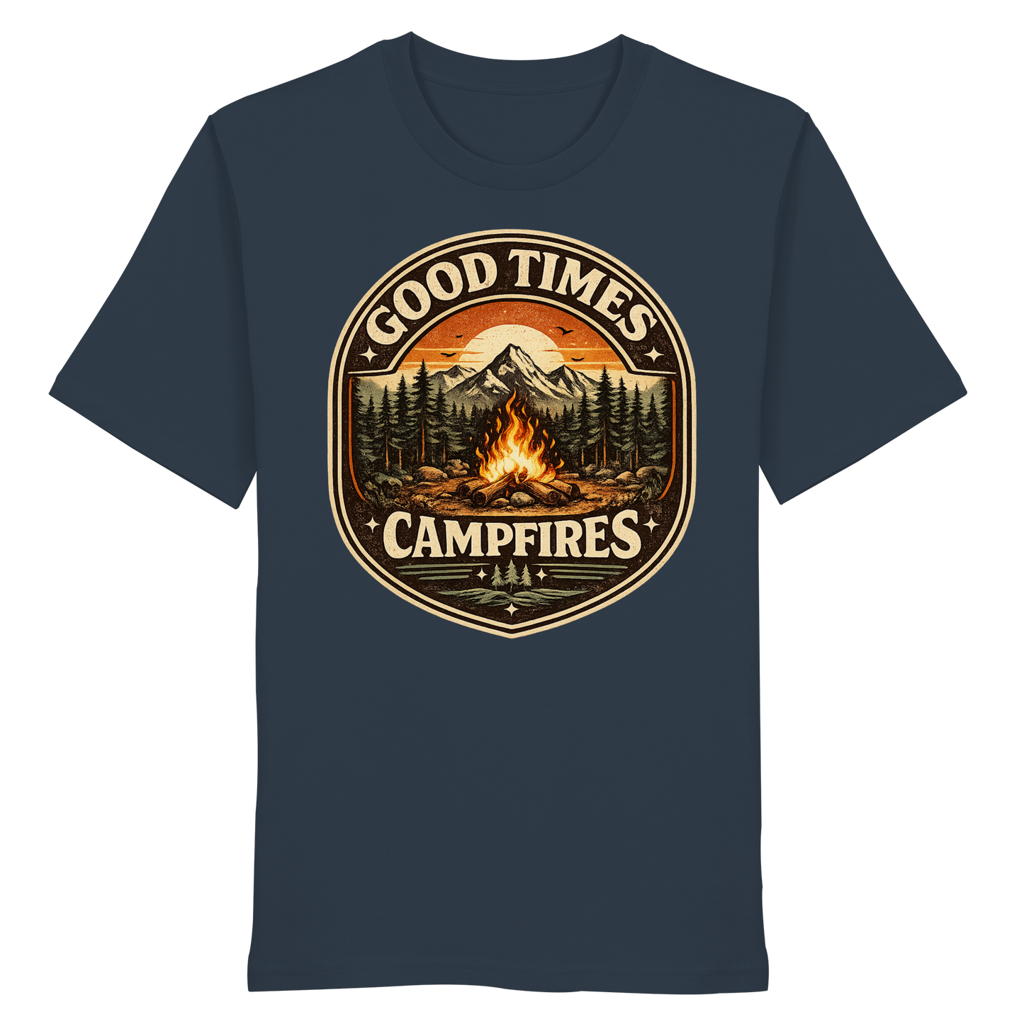 Clever Outdoor Good Times Campfires - Organic Shirt