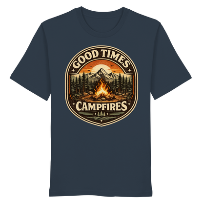 Clever Outdoor Good Times Campfires - Organic Shirt