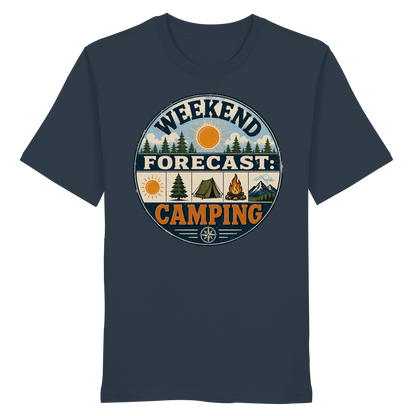 Clever Outdoor Weekend Forecast Camping - Organic Shirt