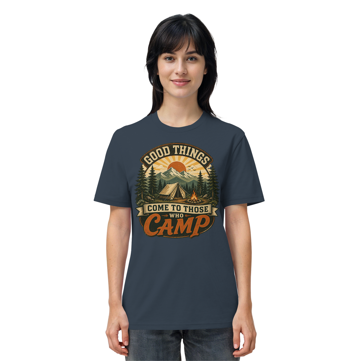 Clever Outdoor Good Things Come To Those Who Camp - Organic Shirt
