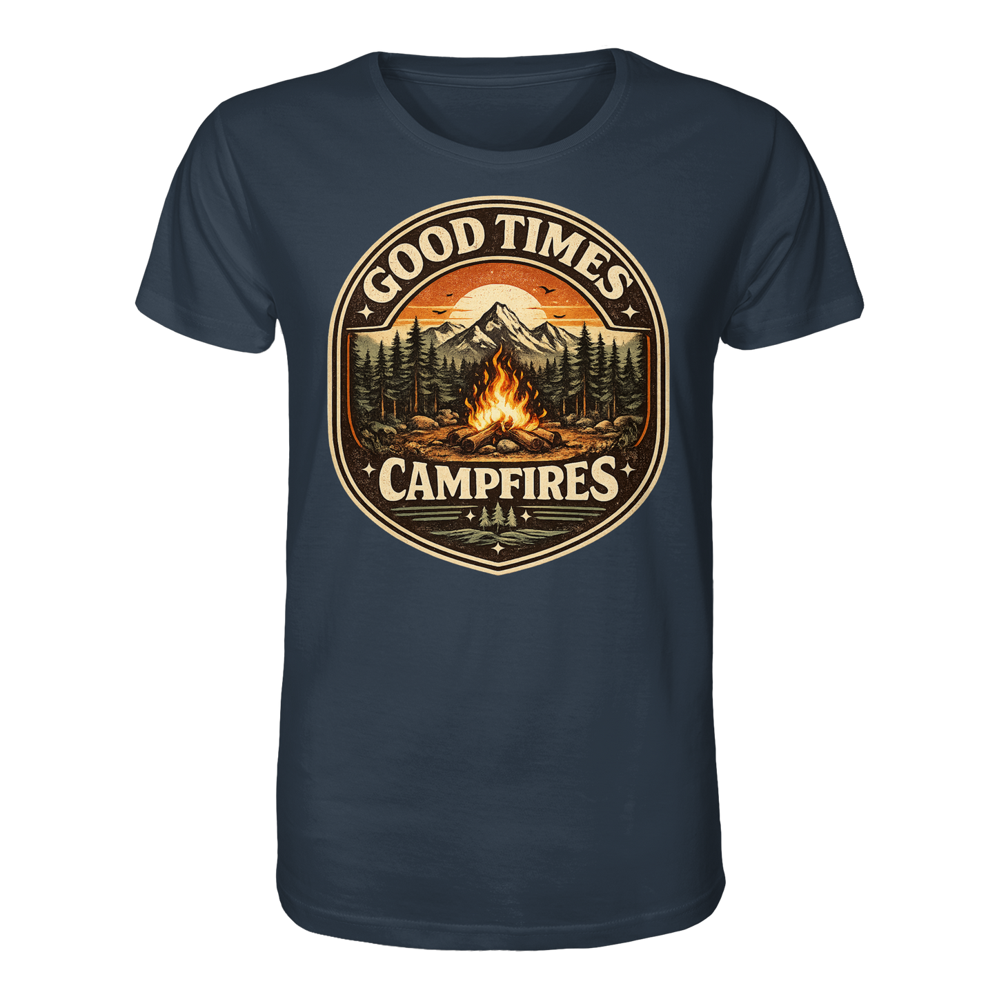 Clever Outdoor Good Times Campfires - Organic Shirt
