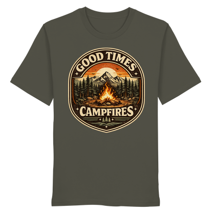 Clever Outdoor Good Times Campfires - Organic Shirt