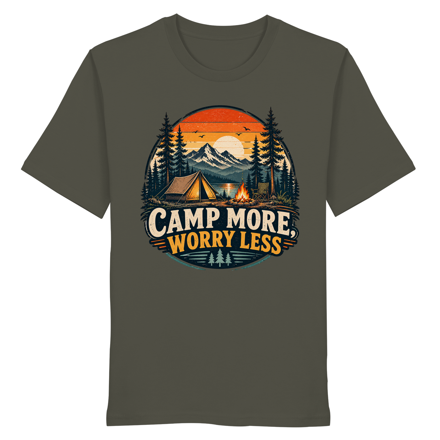 Clever Outdoor Camp More Worry Less - Organic Shirt
